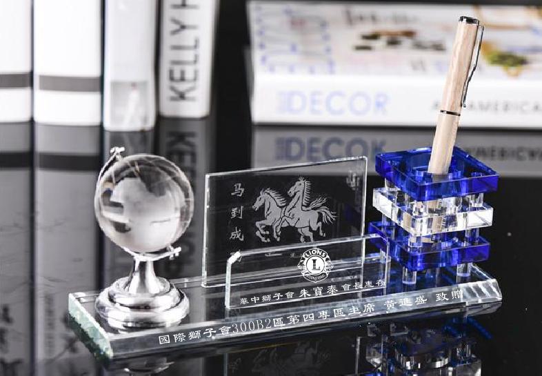 實用性水晶創意筆筒辦公禮品定