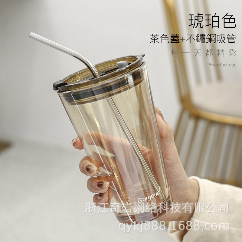創意玻璃奶茶杯